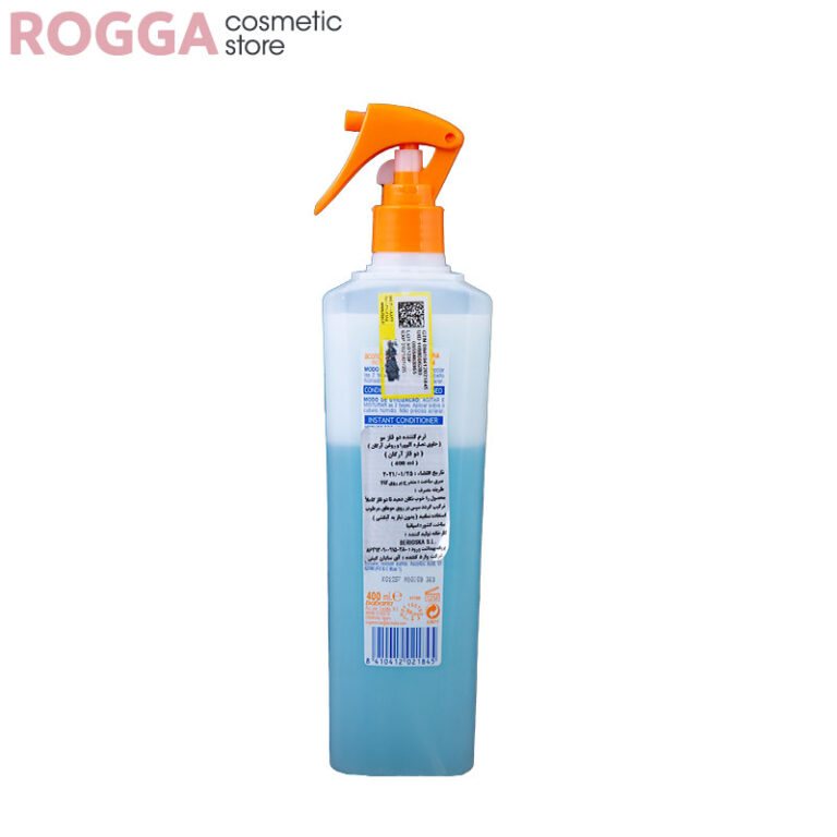 اسپری دوفاز ضدوز آلوئه ورا و آرگان (آبی)باباریا 400 میلBABARIA 2PHASE Peinado Facil ALOE VERA ARGAN CONDITIONER 400ml اسپری دوفاز ضدوز آلوئه ورا و آرگان (آبی)باباریا 400میلBabaria