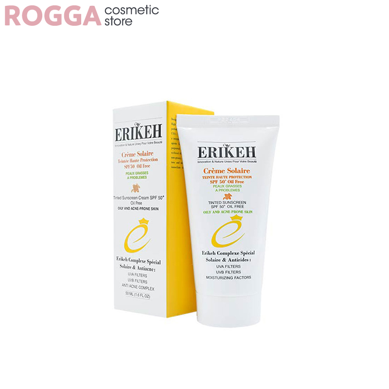 ضدآفتاب فاقدچربی آنتی آکنه رنگی spf50اریکه 50 گرمERIKEH Sunscreen Cream SPF50 Oil Free Anti Acne Tinted 50 ml ضدآفتاب فاقدچربی آنتی آکنه رنگی spf50اریکه 50 گرمERIKEH Sunscreen Cream SPF50 Oil Free Anti Acne Tinted 50 ml