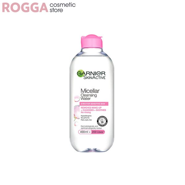 "پاک کننده میسلار واتر پوست حساس گارنیه حجم 400 میلی لیتر Garnier Micellar Water Sensitive Skin Cleanser volume 400 ml"