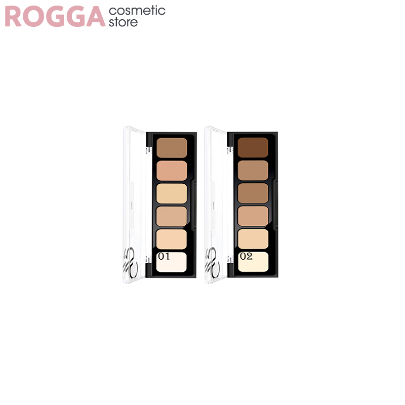 پالت چند رنگ کانسیلر و کانتور گلدن رز Multi-color concealer palette and contour Golden Rose پالت چند رنگ کانسیلر و کانتور گلدن رز Multi-color concealer palette and contour Golden Rose