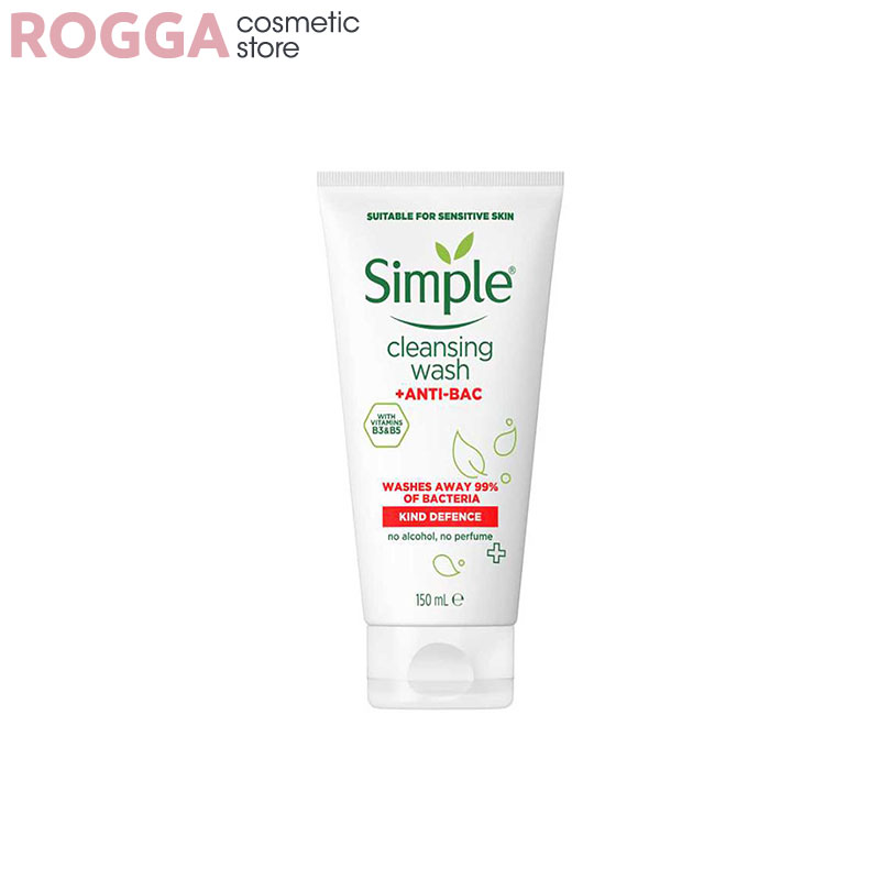 Simple-Cleansing-Wash-Anti-Bac-150ml ژل شستشوی سیمپل مدل آنتی باکتریال حجم ۱50 میلی لیتر